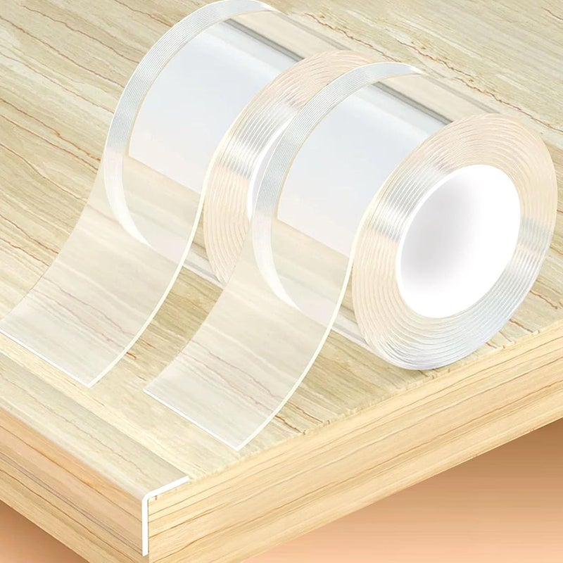 CHENYA Clear Soft Corner Protectors for Furniture Strip,2 in x 13.12 FT x 2 Rolls,Sharp Edge & Table Bumper,Window Edge,Wall Protector, Soft Corner Guards Safe for Proof,Table Corner Protectors in Family - Image 1
